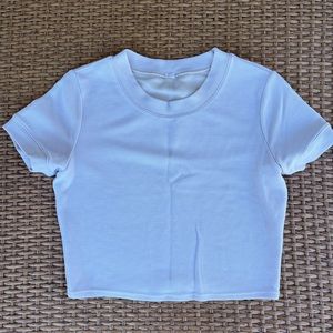 ALO microwaffle sierra short sleeve top